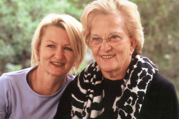 Sue Pieters-Hawke and her mother Hazel. 