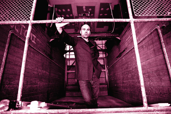 Maurice Terzini at the site of his formerly owned restaurant Otto in the early 2000s