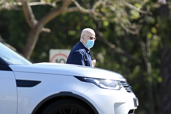 Eddie Obeid arrives at Silverwater Prison earlier this year.