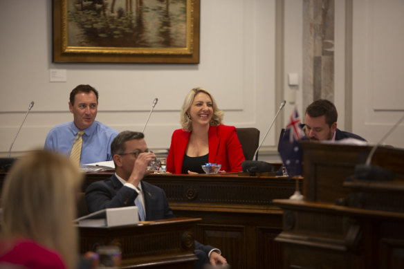 Deputy chair Kara Cook, the Labor Morningside ward councillor (centre), said fellow party members on the committee felt they could no longer be involved.