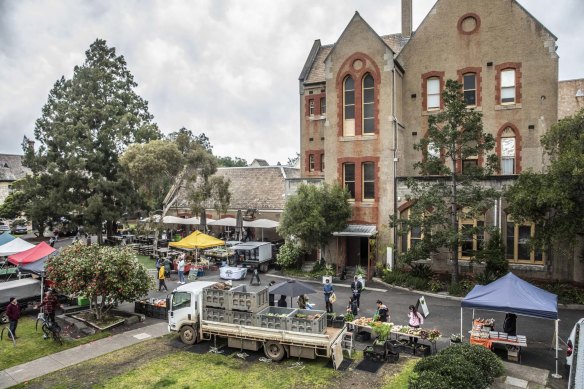 The previous Abbotsford Farmers Market at the Abbotsford convent. 