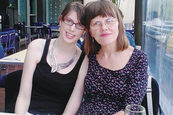 Mary K. Pershall (right) with her daughter Anna in 2012.
