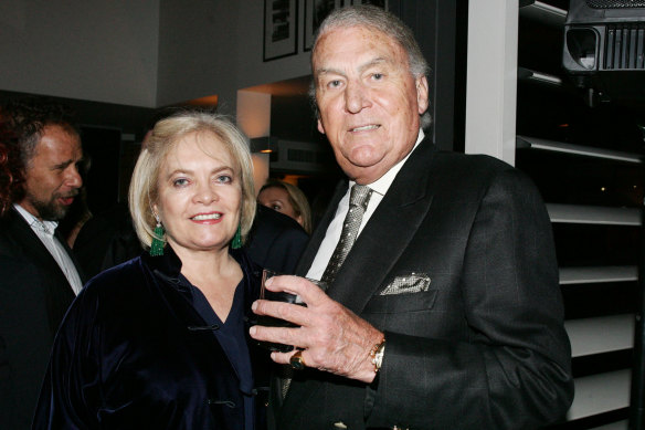 Caroline and John Laws in 2005.
