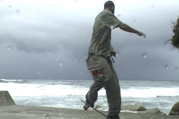 Shaun Gladwell's Storm Sequence (2000). 