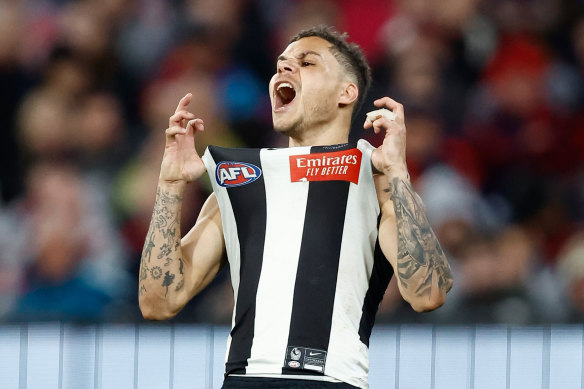 Bobby Hill was electric for Collingwood in the qualifying final win over Melbourne.