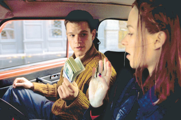 Matt Damon and Franka Potente in 2002’s The Bourne Identity, the film in which Damon first worked with director Doug Liman. 