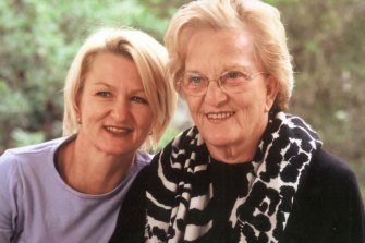 Sue Pieters-Hawke and her mother Hazel. 