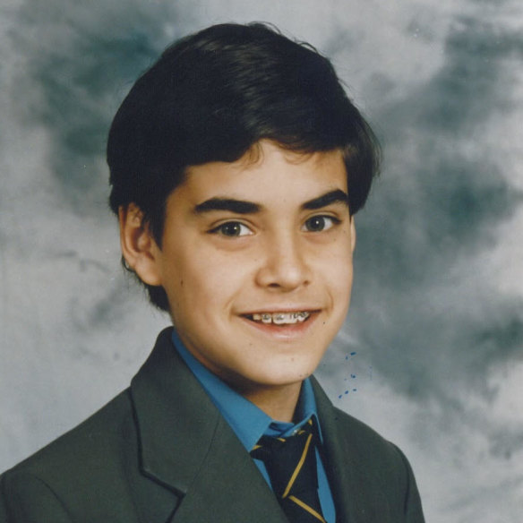 Alex Greenwich, aged 12 in this photo, did most of his schooling at Sydney Grammar.