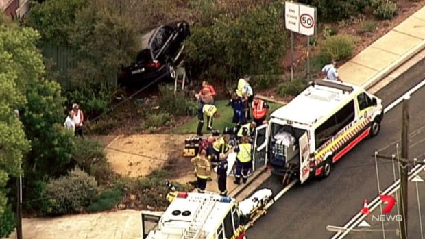 Police said the man died at the scene of the Berowra Waters Road crash. 