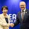Prime Minister Anthony Albanese with Japan’s new prime minister, Sanae Takaichi, at ASEAN.