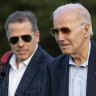President Joe Biden and his son Hunter Biden in June.
