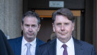 Former Star CEO, Matt Bekier, walks out of the Federal Court with his legal team.
