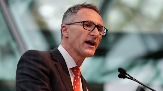 Greens leader Richard Di Natale wants his party to develop a Green New Deal for Australia. 