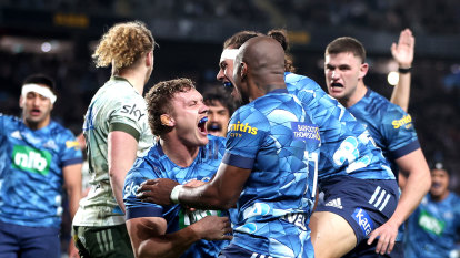 Blues down Highlanders to claim a Trans-Tasman title with an asterisk*