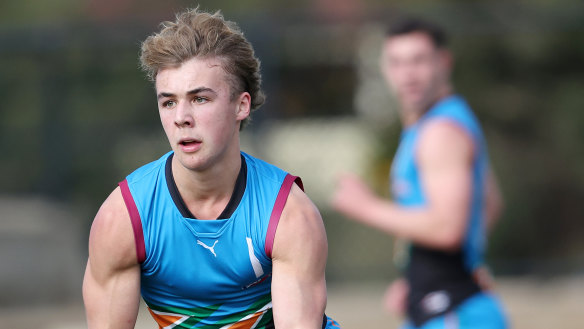 Ryley Sanders, one of this year’s brightest draft prospects, is in North Melbourne’s sights.