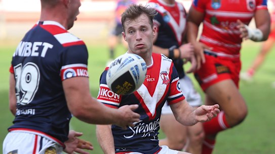 NRL Roosters player Sam Walker playing a Reserve Grade game at Wentworth Park.