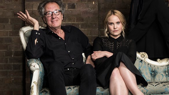 Geoffrey Rush and Eryn Jean Norvill, in a promotional photo for King Lear. 