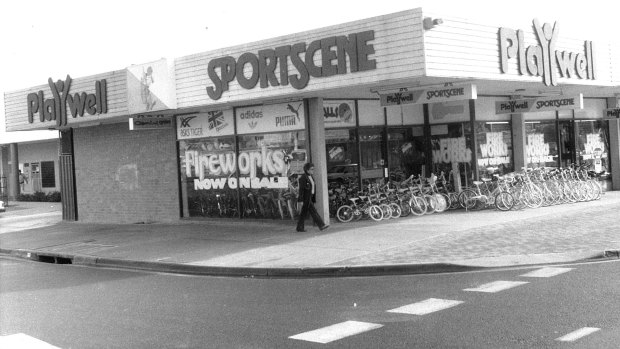 Who remembers the Playwell Sportscene store in Brierly Street? Pictured here in 1990.
