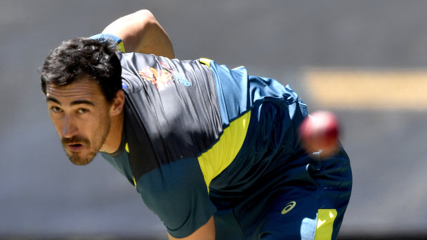 Inconsistent: Mitchell Starc needs to find his range in both innings in Perth.