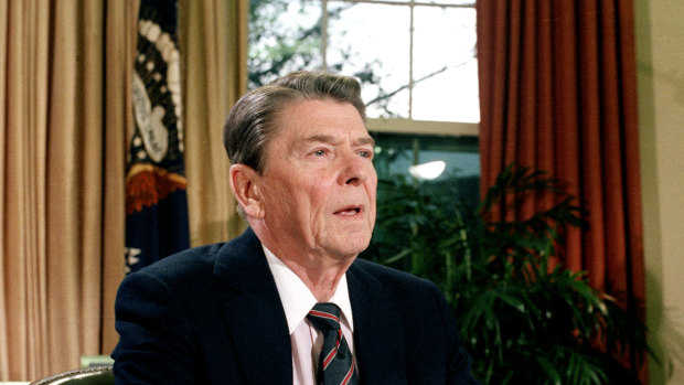 The security assurances were made in secret when Ronald Reagan was US president.