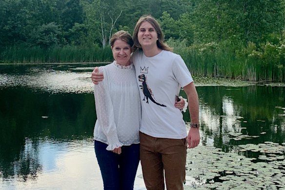 Max and his mother. 