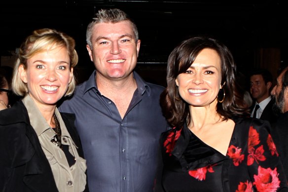Happier times: Rachel Friend, Stuart MacGill and Lisa Wilkinson at a Harper’s Bazaar luncheon in 2011.
