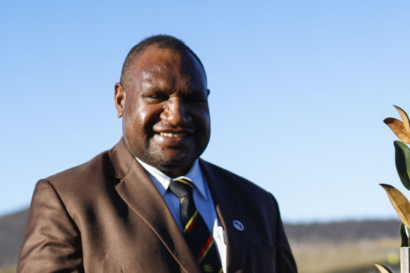 Papua New Guinea Prime Minister James Marape on his trip to Australia.