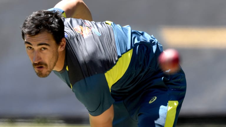 Inconsistent: Mitchell Starc needs to find his range in both innings in Perth.
