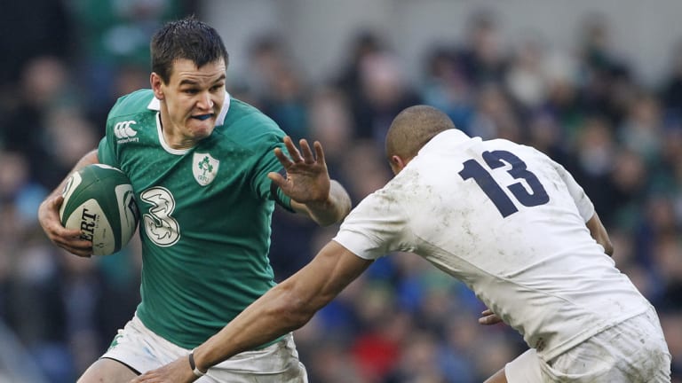 Gauge: Jonny Sexton (left) can't wait to take on the All Blacks again.