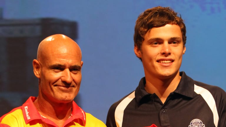 Kade Kolodjashnij was picked up by the Suns in 2013/