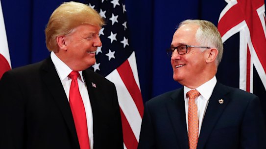 Former prime minister Malcolm Turnbull has called Donald Trump a "big bully".