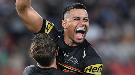 While his teammates believe he won Penrith the game, Stephen Crichton has refused to take the credit. 