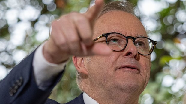The prime minister honoured the legacy of wartime leader John Curtin on Saturday.