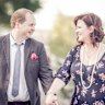 Rebecca Adams and her first husband, Daniel Collins, in 2013.