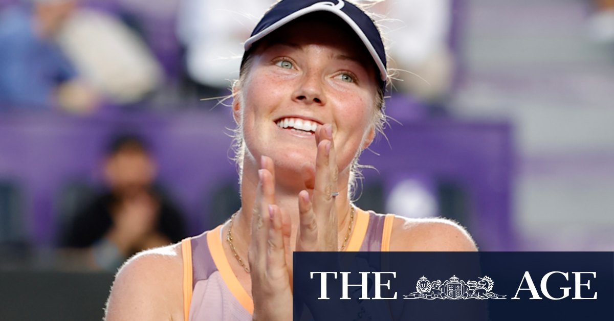 Vor sieben Jahren gab Olivia Gadecki den Tennissport auf. Jetzt ist sie ...