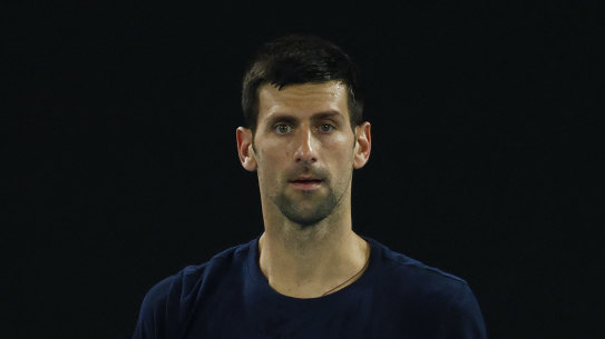 Novak Djokovic, a lightning rod for international opinion. 
