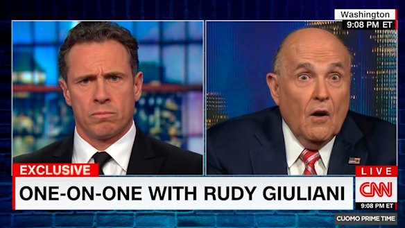 The President asked Giuliani to scale back his public appearances after a string of bizarre TV interviews. 
