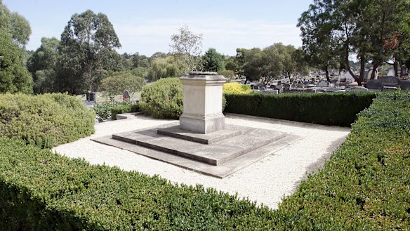 Dame Nellie Melba’s grave, Lilydale Lawn Cemetery.