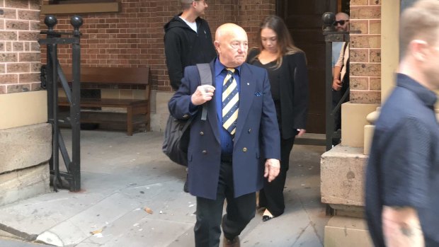 Gary "Angry" Anderson leaving the NSW Supreme Court .
