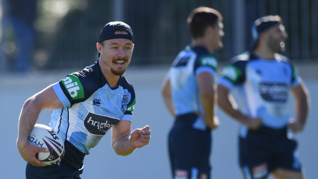 Relaxed: Damien Cook is one of many new faces in camp.