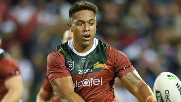 Bond: Tevita Tatola (pictured) and Rabbitohs teammate Connor Tracey go way back.