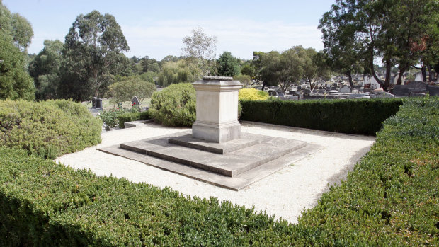 Dame Nellie Melba’s grave, Lilydale Lawn Cemetery.