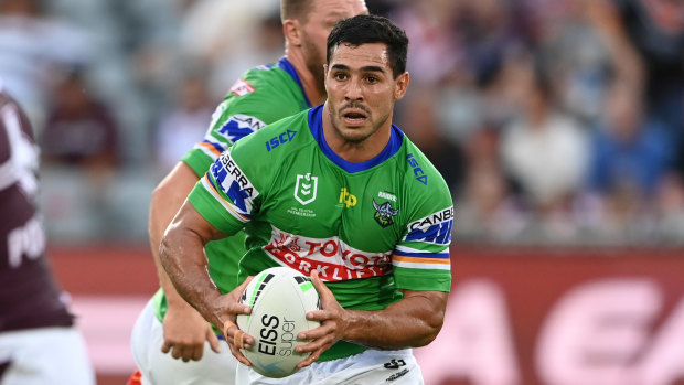 Jamal Fogarty is set to make his Raiders debut on Sunday against Parramatta.