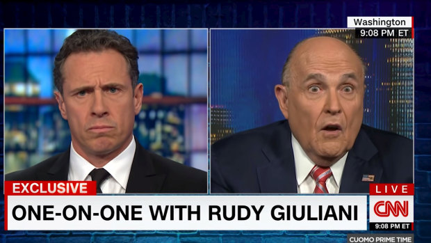 Rudolph W. Giuliani on Cuomo Prime Time with CNN's Chris Cuomo.