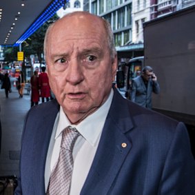 Radio host turned TV host Alan Jones.