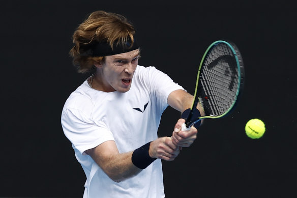 Andrey Rublev has a tough first-round clash at this year’s Australian Open.
