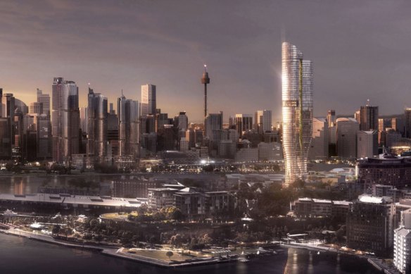 The Star's proposed hotel and residential tower sparked a review of planning controls in Pyrmont. 