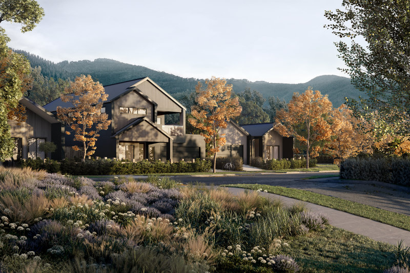 An artist’s impression of a Bright Valley streetscape.