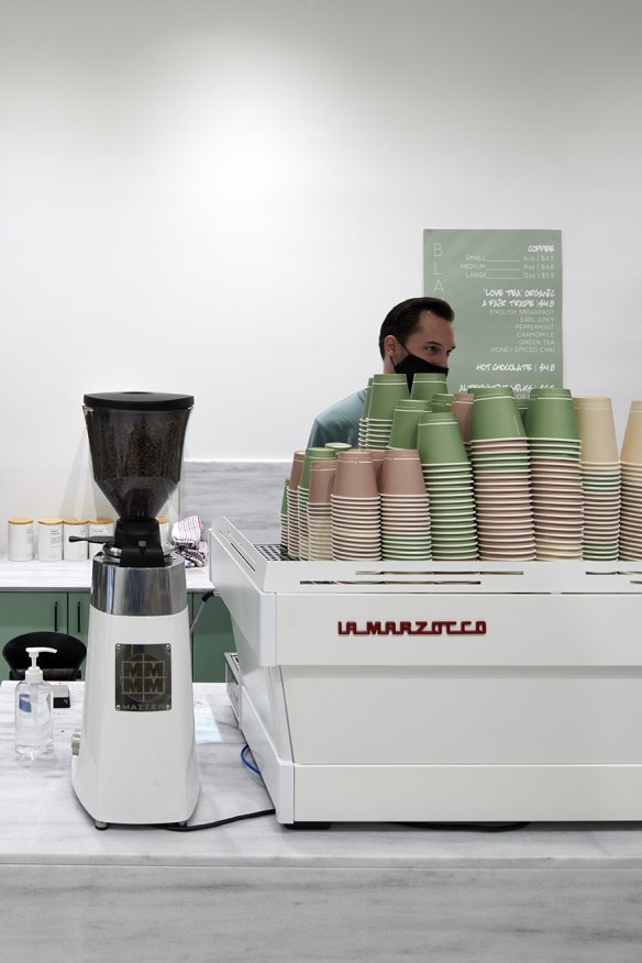 Grab a coffee to go.