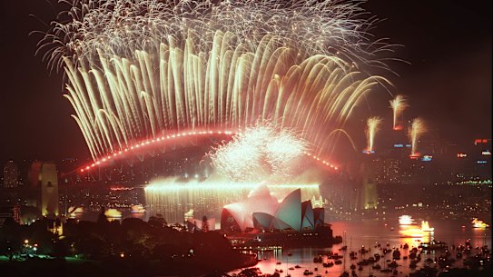 Sydney welcomes in the new millenium.